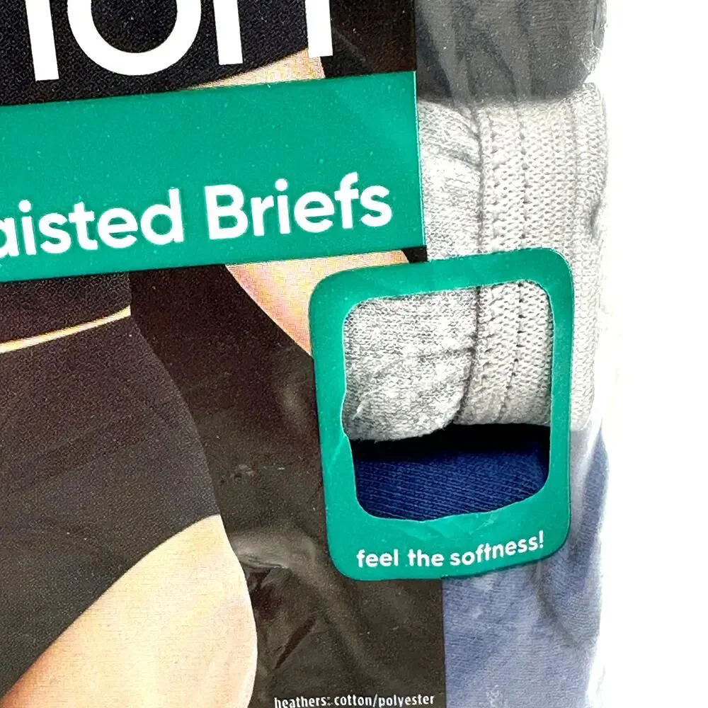 Hanes Women's Cotton High Waisted Briefs Just My Size 12 / 4X Underwear 6 pk - Picture 3 of 9